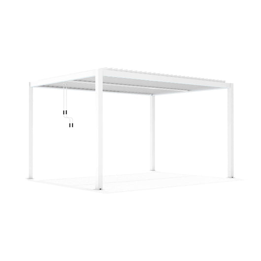 Pergola bioclimatica in alluminio - TONY Colore: Bianco, Dimensioni: 3X4