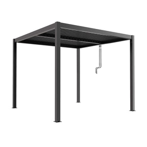 Pergola bioclimatica in alluminio - TONY Dimensioni: 3X3, Colore: Antracite
