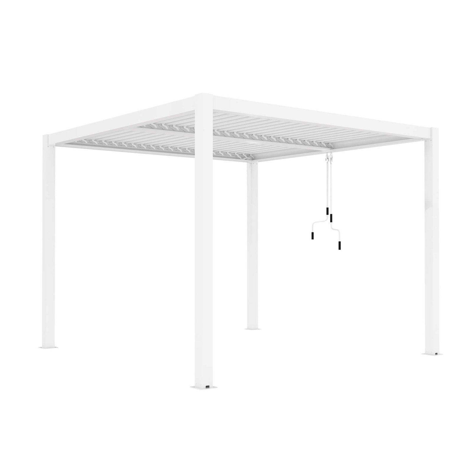 Pergola bioclimatica in alluminio - TONY Colore: Bianco, Dimensioni: 4X4