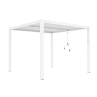 Pergola bioclimatica in alluminio - TONY Colore: Bianco, Dimensioni: 4X4