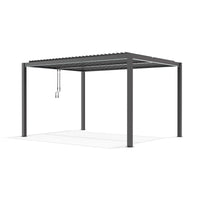 Pergola bioclimatica in alluminio - TONY Colore: Antracite, Dimensioni: 3X4