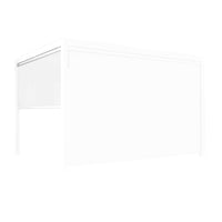 Parete laterale per pergola in alluminio textilene - TONY Colore: Bianco, Dimensioni: 3 M
