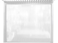 Laterale per pergola biocliamatica in PVC - TONY Colore: Bianco, Dimensioni: 3 M