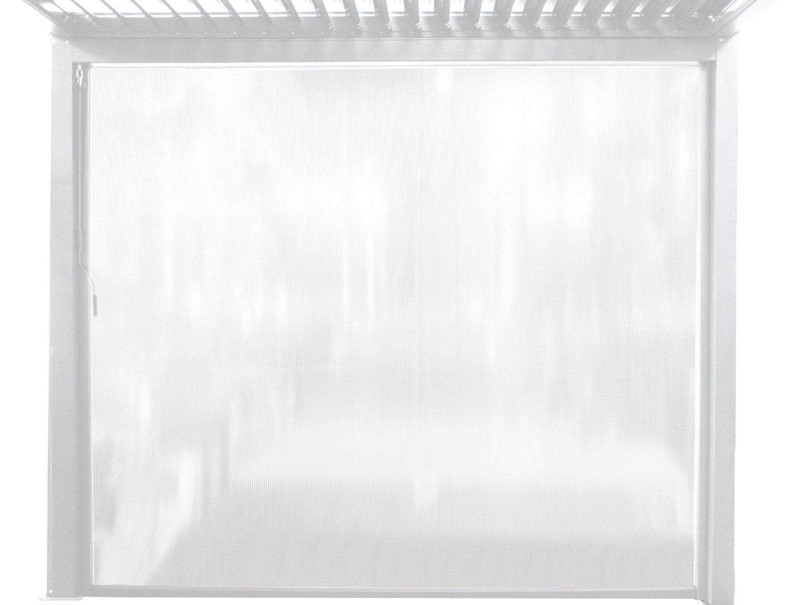 Laterale per pergola biocliamatica in PVC - TONY Dimensioni: 4 M, Colore: Bianco