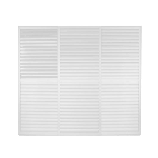 Laterale scorrevole per pergola bioclimatica con lamelle in alluminio - TONY Colore: Bianco, Dimensioni: 3 M