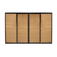 Laterale scorrevole per pergola bioclimatica con lamelle in alluminio - TONY Colore: Effetto Legno, Dimensioni: 4 M