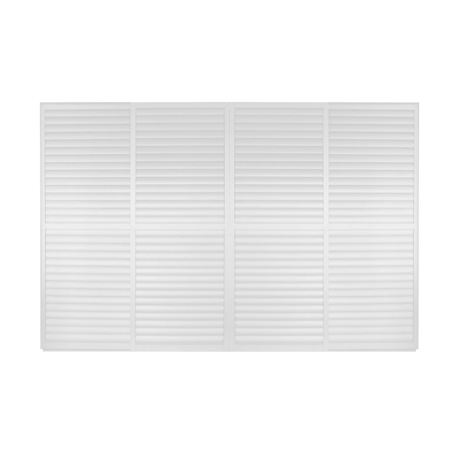 Laterale scorrevole per pergola bioclimatica con lamelle in alluminio - TONY Dimensioni: 4 M, Colore: Bianco