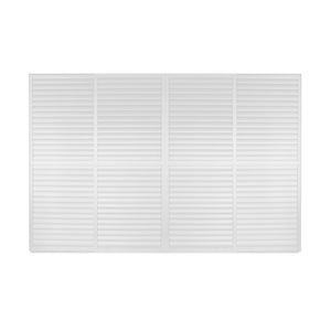 Laterale scorrevole per pergola bioclimatica con lamelle in alluminio - TONY Dimensioni: 4 M, Colore: Bianco