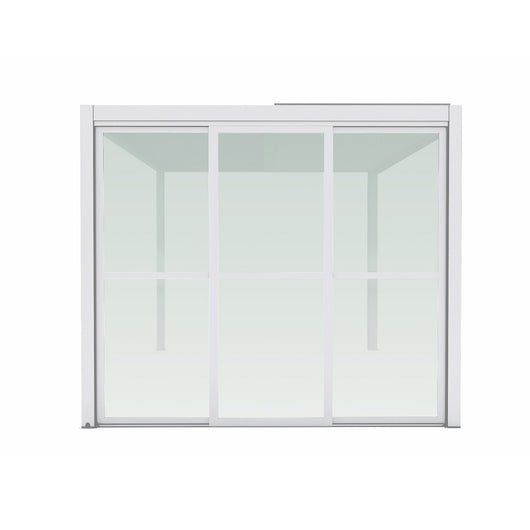 Parete laterale in policarbonato per pergola bioclimatica Tony - TONY Colore: Bianco