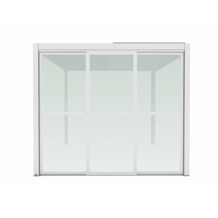 Parete laterale in policarbonato per pergola bioclimatica Tony - TONY Colore: Bianco