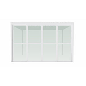 Parete laterale in policarbonato per pergola bioclimatica Tony - TONY Colore: Bianco