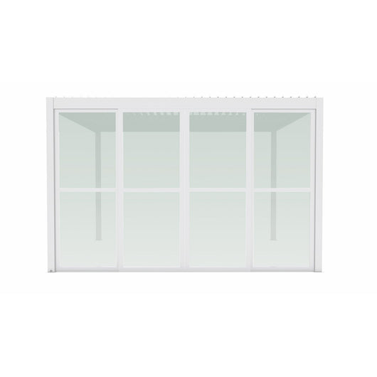 Parete laterale in policarbonato per pergola bioclimatica Tony - TONY Colore: Bianco