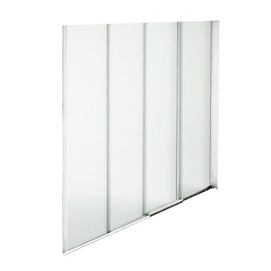 Parete laterale in vetro per pergola bioclimatica Tony - TONY Colore: Bianco, Dimensioni: 4 M