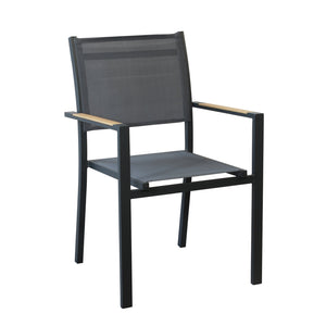 Poltrona impilabile da giardino - UNA Colore: Antracite