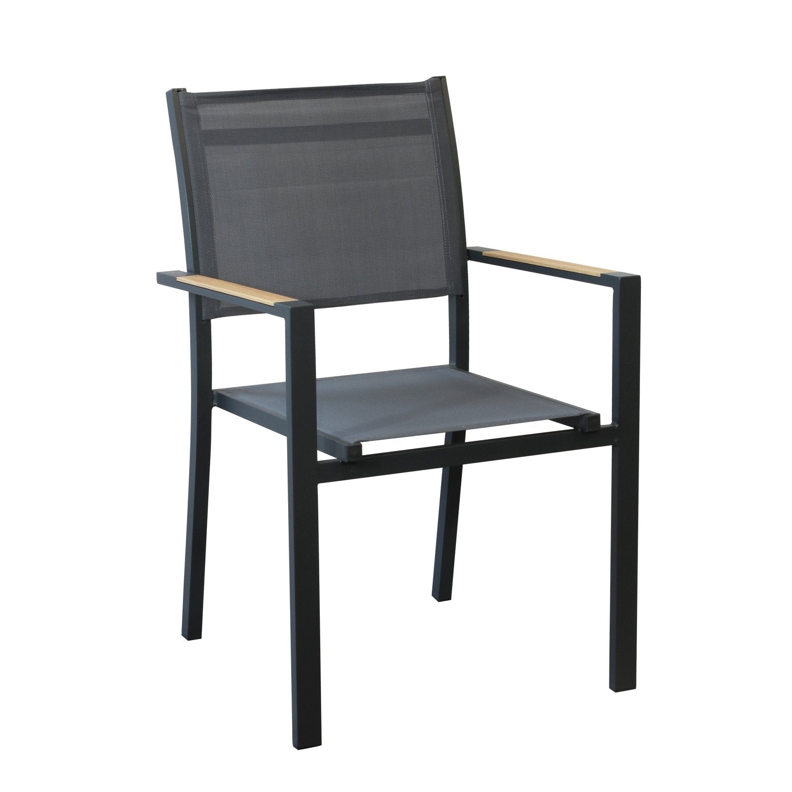 Poltrona impilabile da giardino - UNA Colore: Antracite