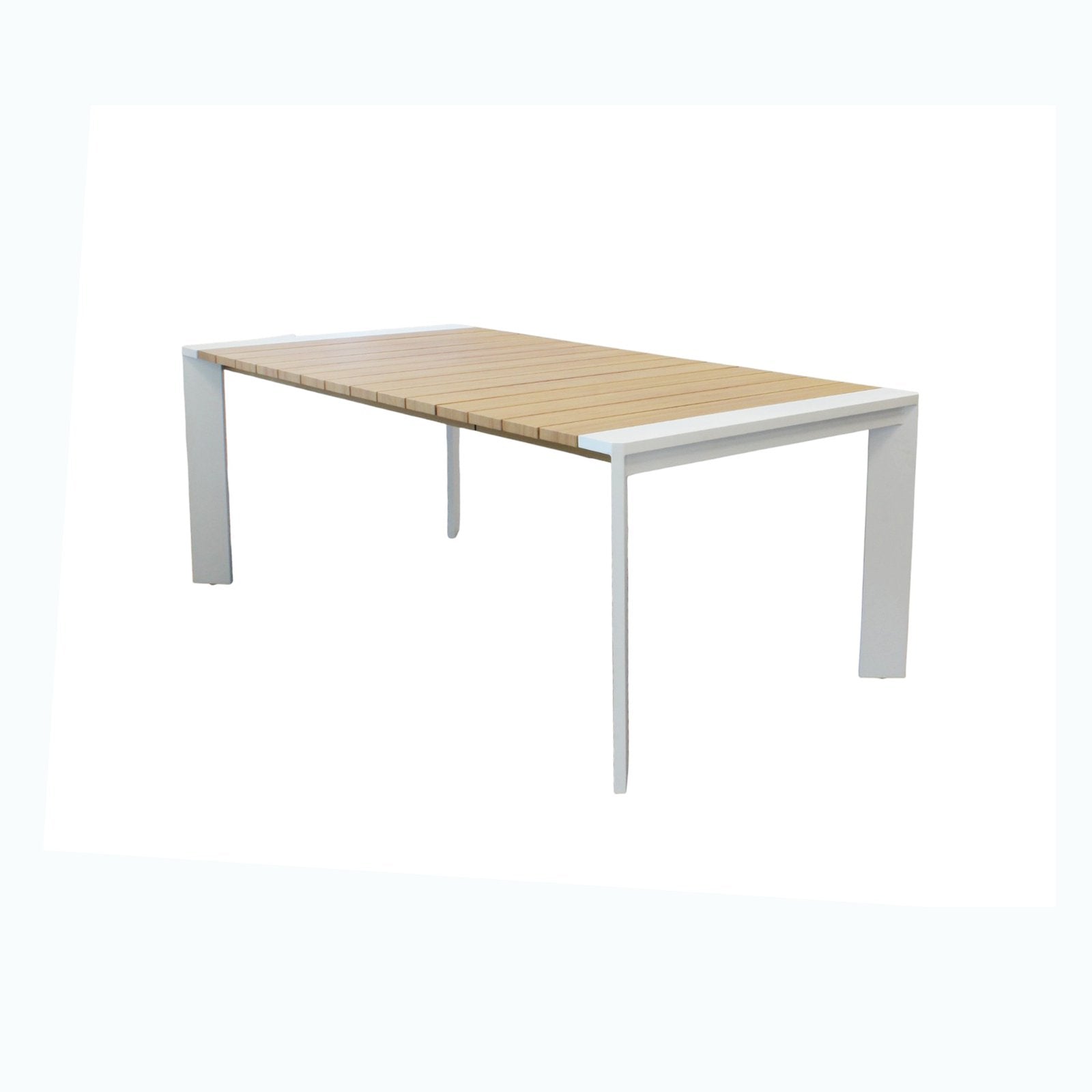 Tavolo allungabile da giardino in Alluminio 200/250x100 - CELESTIEL Colore: Bianco