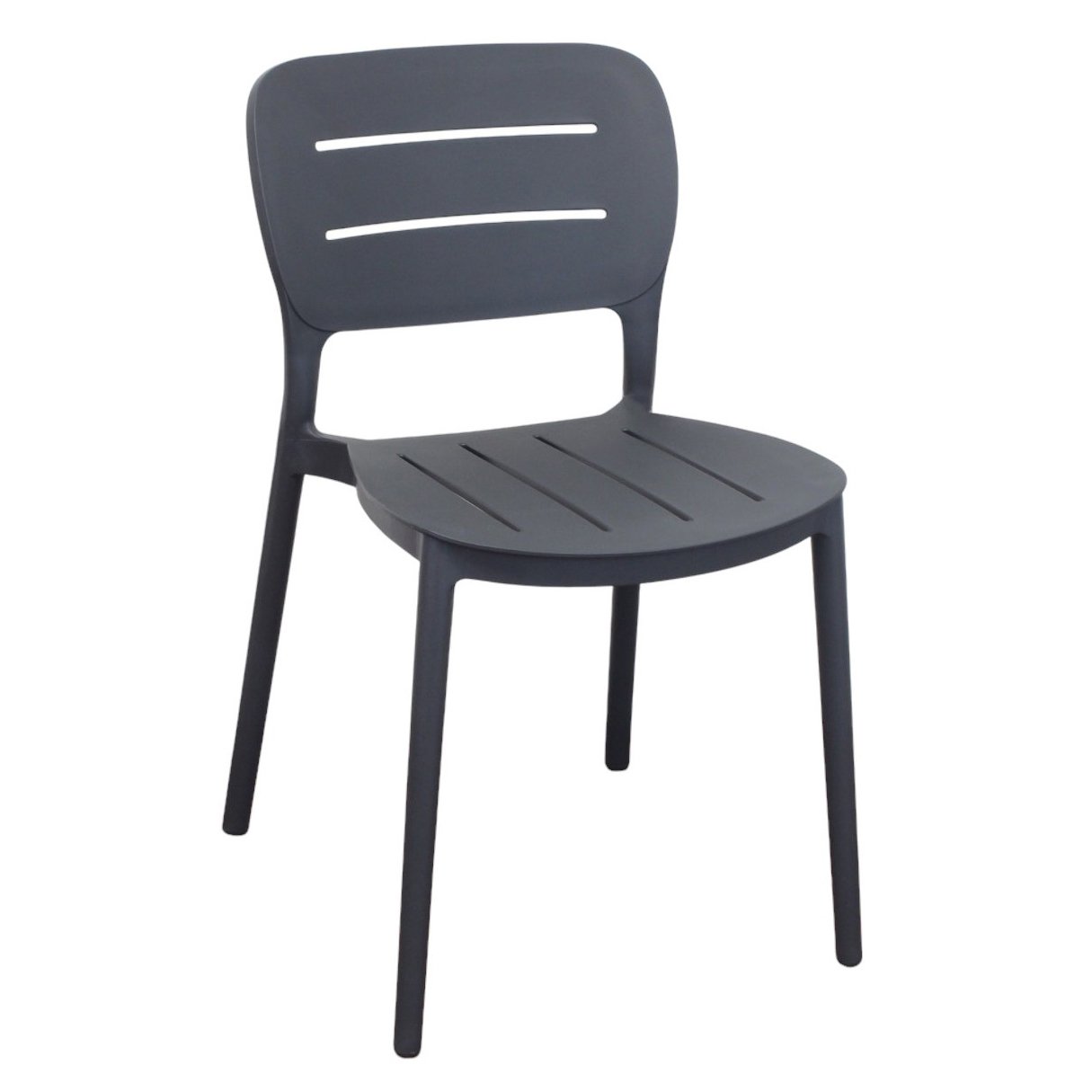 Sedia impilabile in resina da esterno - URANIA Colore: Antracite