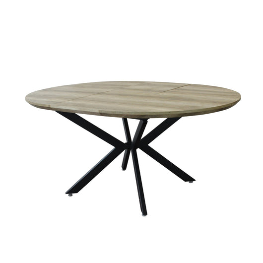 Tavolo da pranzo rotondo allungabile 120/160x120 - VESTA Colore: Naturale con Venature