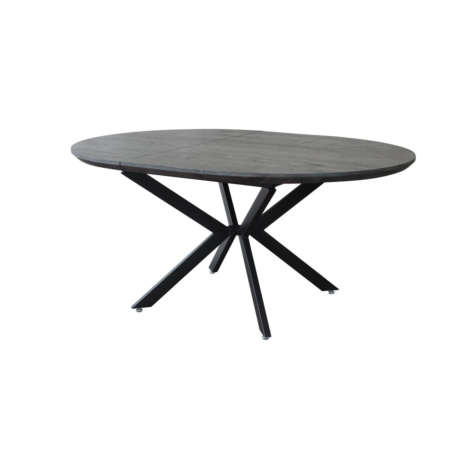 Tavolo da pranzo rotondo allungabile 120/160x120 - VESTA Colore: Antracite