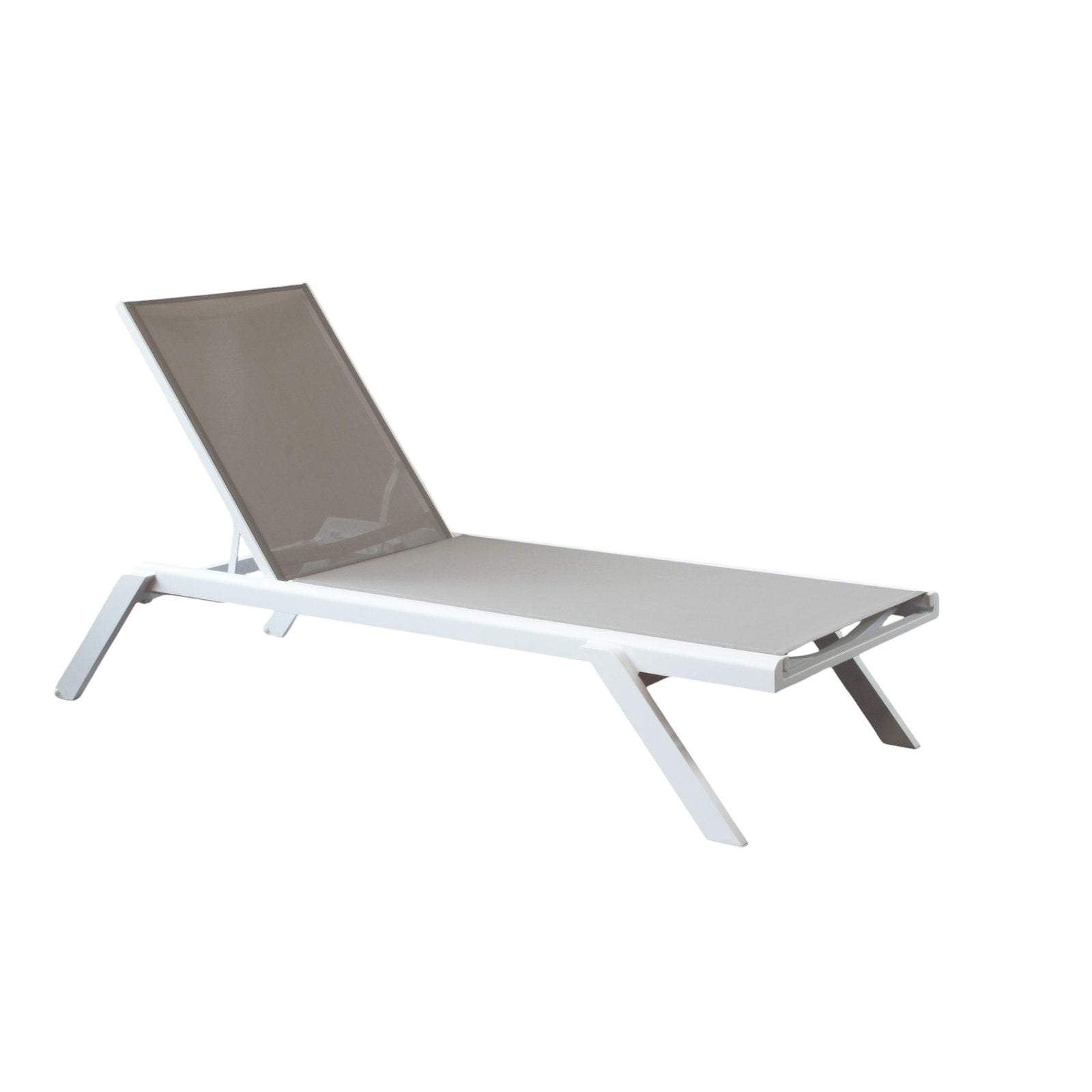 Lettino da Giardino in Alluminio textilene - WARD Colore: Grigio