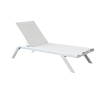 Lettino da Giardino in Alluminio textilene - WARD Colore: Bianco