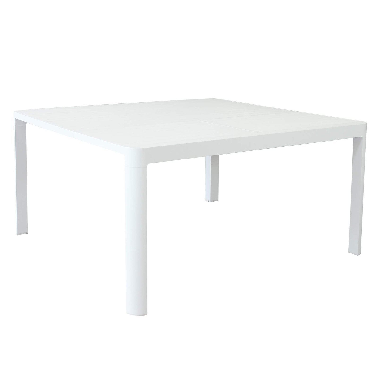 Tavolo da giardino quadrato allungabile in alluminio - WASH Colore: Bianco