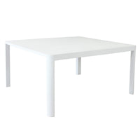 Tavolo da giardino quadrato allungabile in alluminio - WASH Colore: Bianco