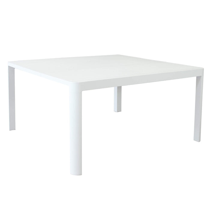 Tavolo da giardino quadrato allungabile in alluminio - WASH Colore: Bianco