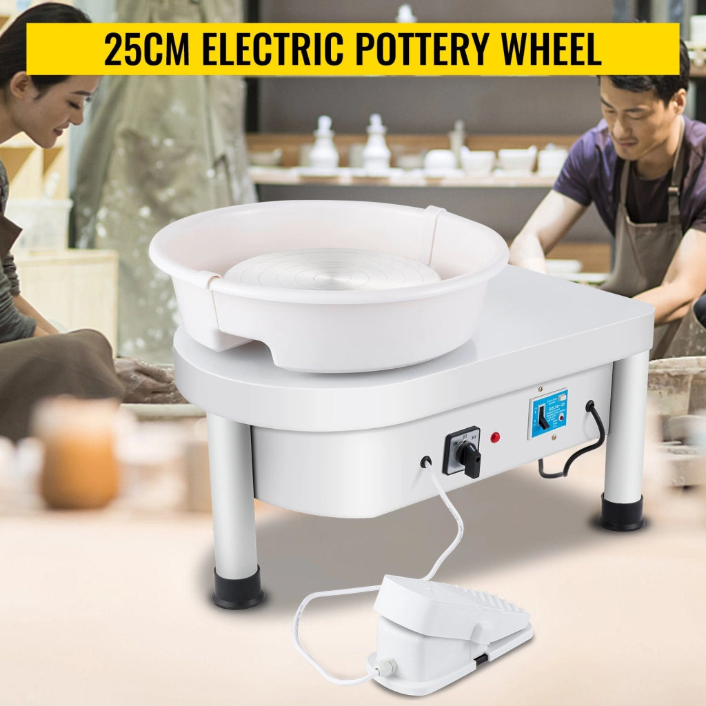 Macchina per Ceramica e Terracotta Elettrica 280W 220V Ruota 25 cm Tornio Modellazione Regolabile per Bricolage e Fai da Te
