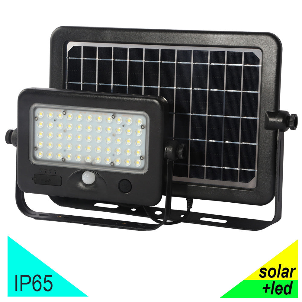 TECHNO Proiettore Faro Solare Led 1100 Lm Con Pannello Separato