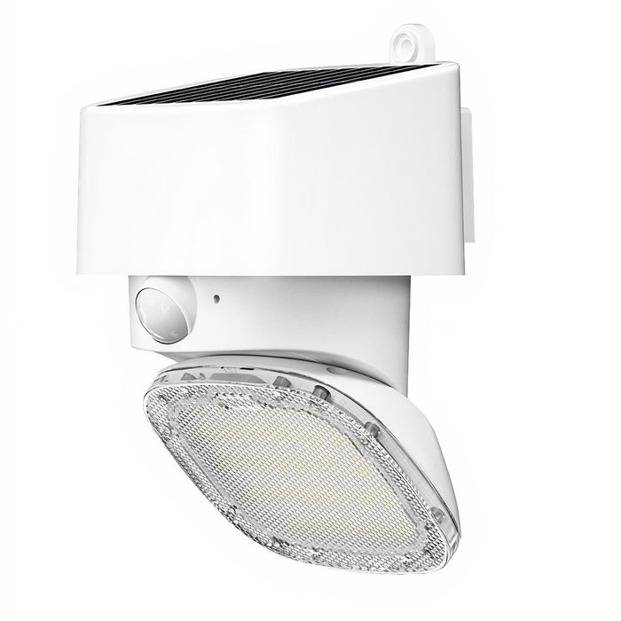 TECHNO Faro Solare Led da Parete 2000Lm Con Pannello, Crepuscolare e Sensore Movimento