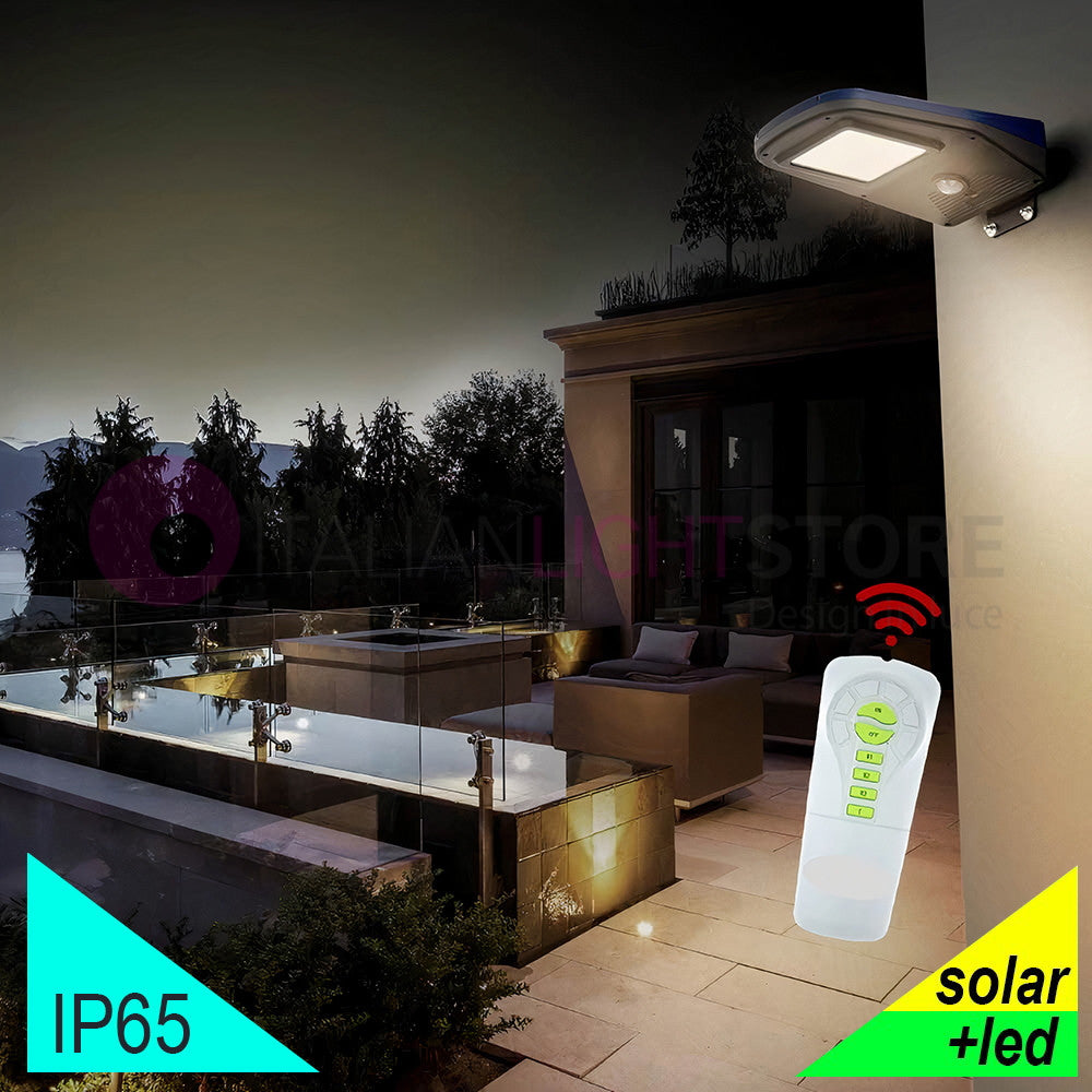 TECHNO Proiettore Solare Led 2000Lm Con Pannello e Telecomando