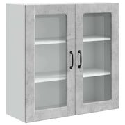 Mobile da cucina moderno a parete con pratico vano contenitore 80 x 31 x 80 cm legno composito grigio cemento 02_0054411