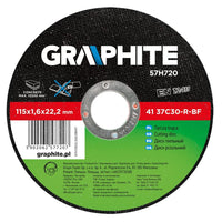 Topex 57h720 disco da taglio per er pietra 115 x 1,6 22,2 mm 4 ds