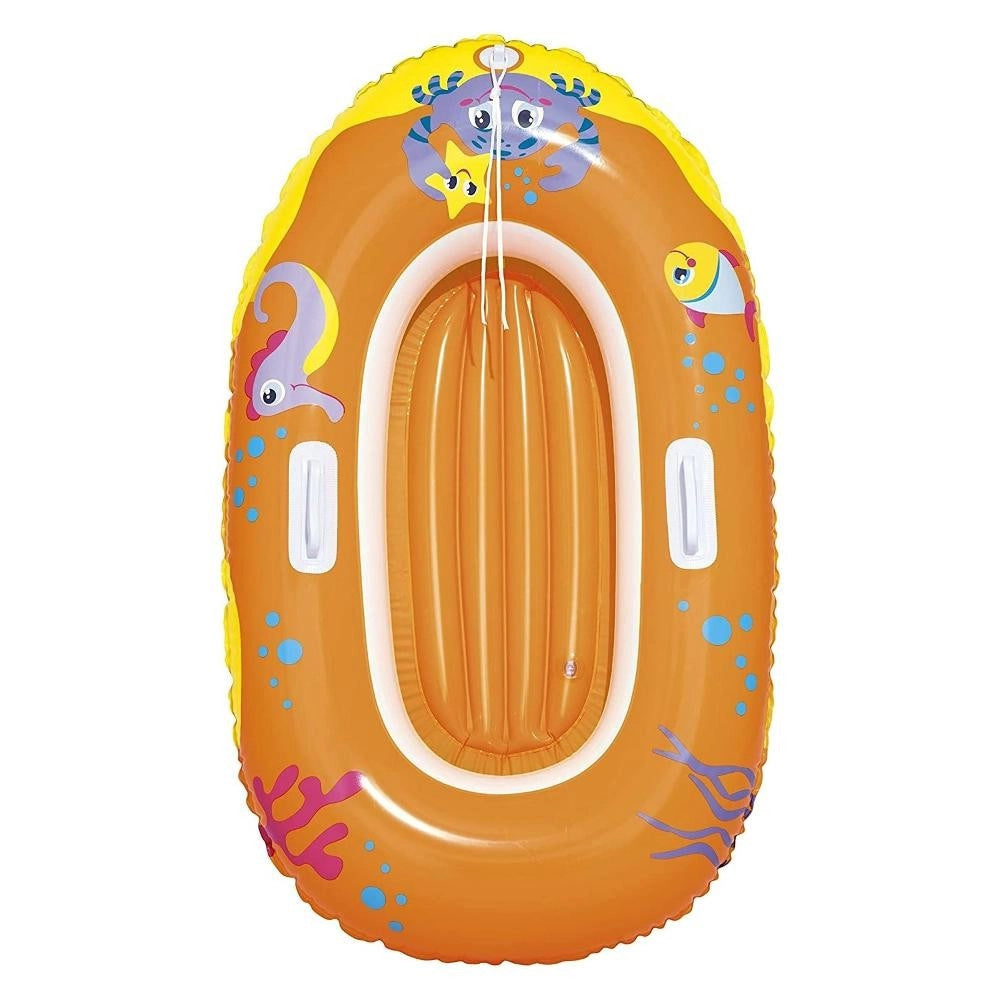 Trade Shop - Canotto Gonfiabile Per Bambini Granchio Felice Pesci 119 X 79 Cm 2 Colori 34009 -