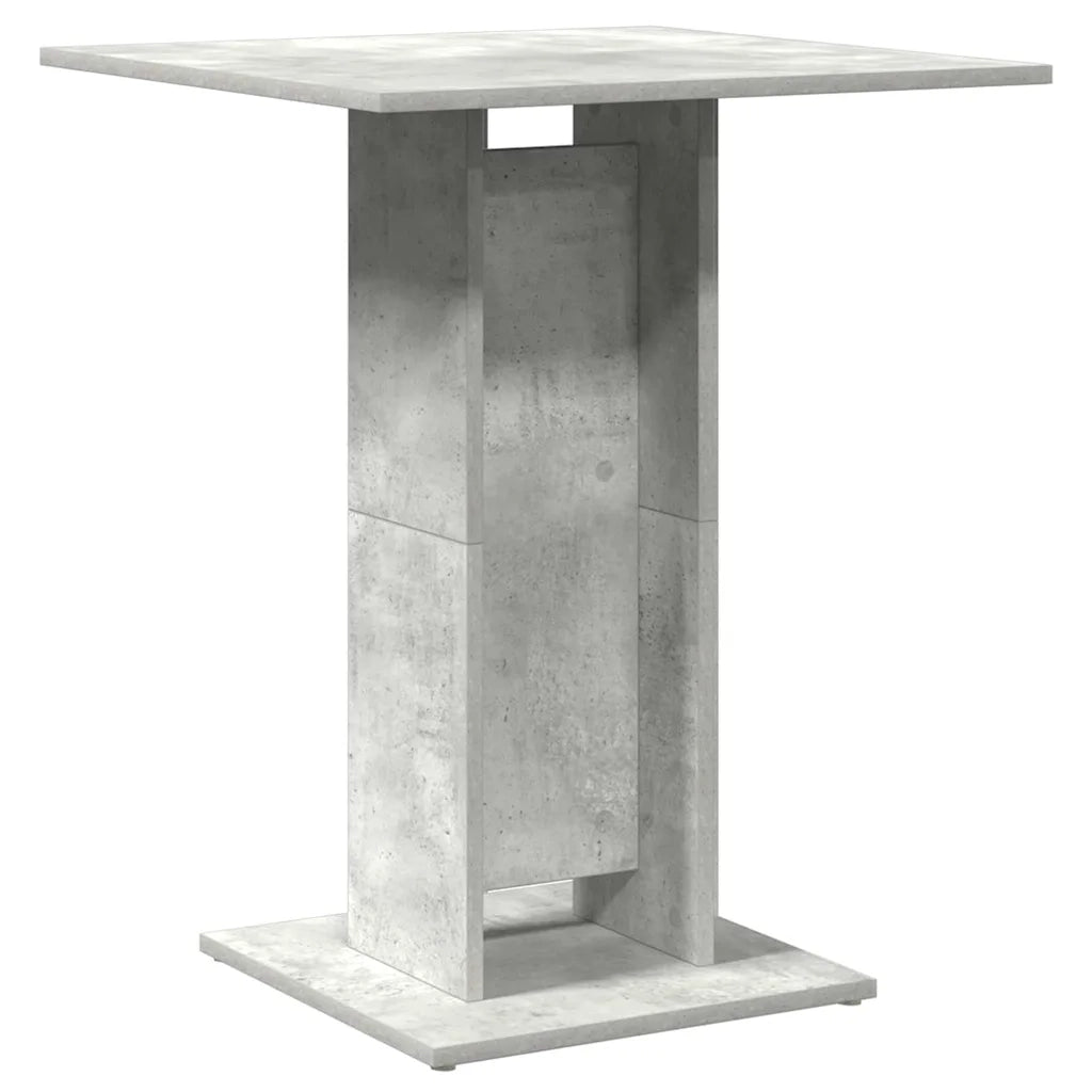Tavolo da Bistrot Grigio Cemento 60x60x75 cm Legno Multistrato 802106