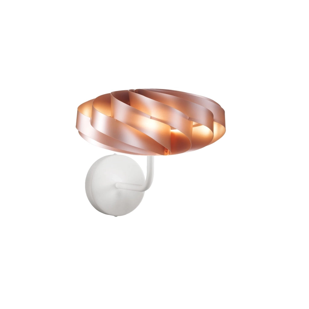 Applique Moderna Flat Polilux ® Rame E Metallo 1 Luce E14