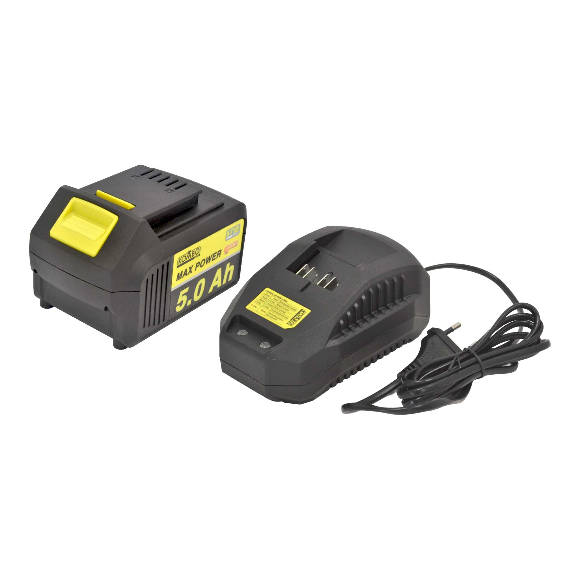 Soffiatore a Batteria Turbo Assiale KOMBO PRO 5.0Ah – Potenza e Libertà di Movimento per la Pulizia del Tuo Giardino