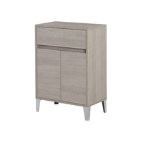 Mobiletto Bagno con Due Ante Rallentate Legno Bianco Rovere Base 60 cm Feridras Colore: Rovere