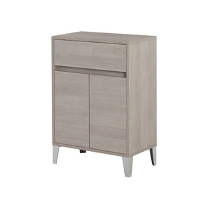 Mobiletto Bagno con Due Ante Rallentate Legno Bianco Rovere Base 60 cm Feridras Colore: Rovere