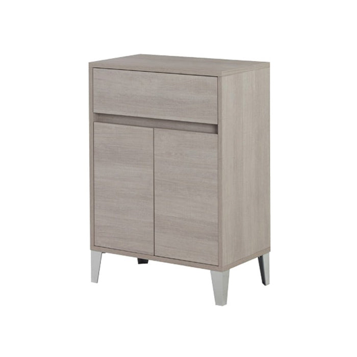 Mobiletto Bagno con Due Ante Rallentate Legno Bianco Rovere Base 60 cm Feridras Colore: Rovere