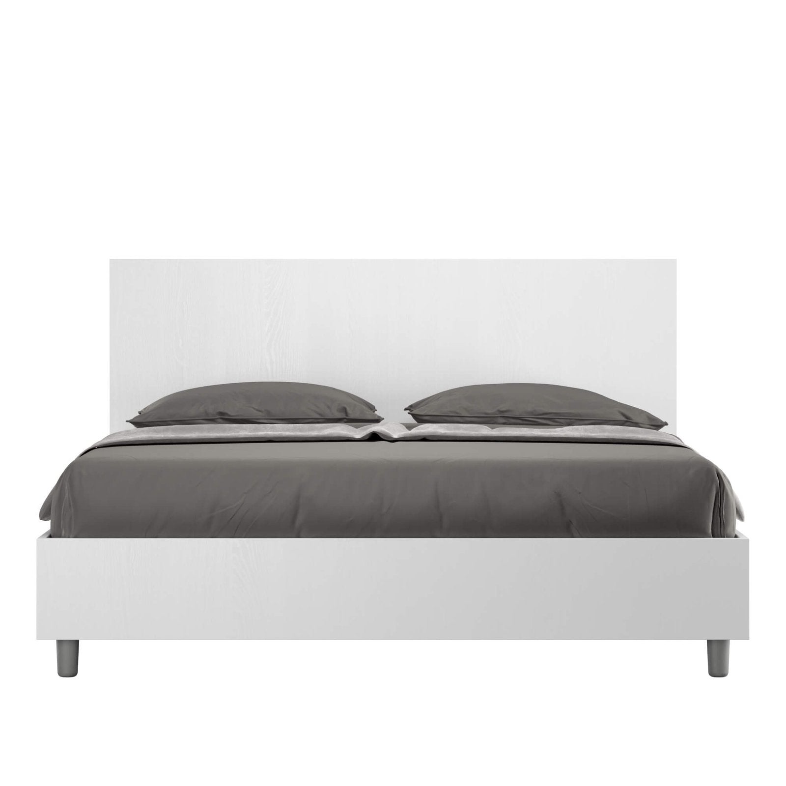 Letto Matrimoniale - NEW EGOS Tipologia Letto: Con Rete, Dimensione Rete: 160x190, Colore: Bianco Frassino