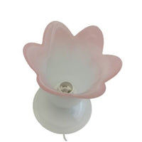 LAMPADA LUMETTO DA TAVOLO A FIORE ROSA 1XE14