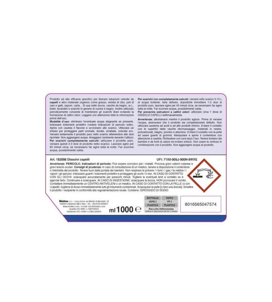 DISSOLVI CAPELLI CASA LINDA ML1000 DI RHUTTEN