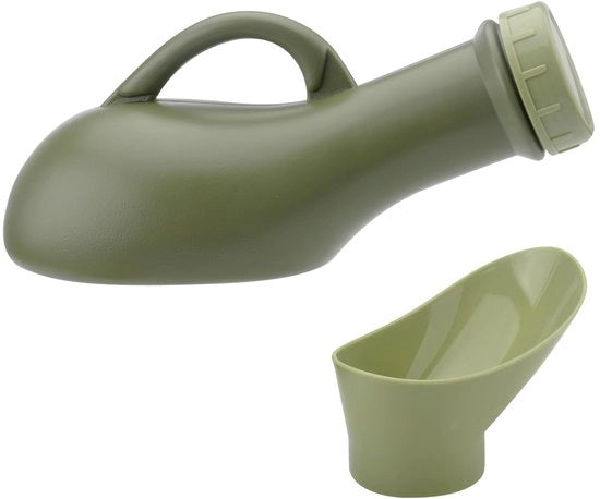 Contenitore per Urine per Uomo - Capacità 1 Litro - Emergenza - Igiene - Facile da Pulire - Utilizzo Orizzontale - Contenitore per Urine Portatile