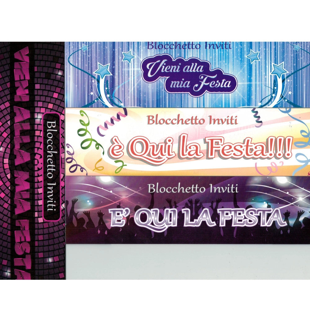 Trade Shop - 20 Invito Inviti In Carta 16x7 Cm Biglietto Biglietti Per Festa Party Femminile -