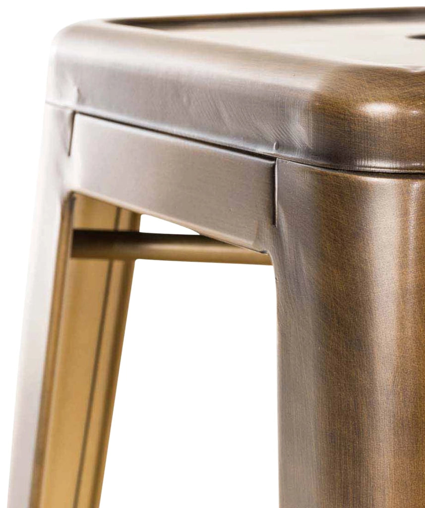 Coppia di sgabelli design industriale Joshua V2 oro