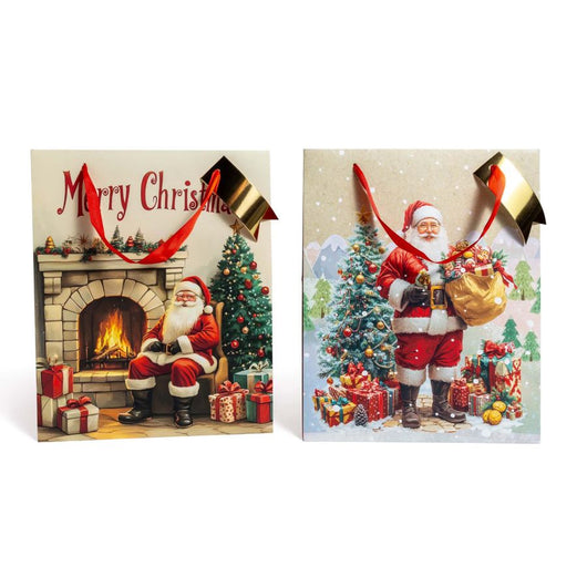 SACCHETTO PER TORTA REGALO NATALIZIO IN CARTA 25X25XH31 CM DI MERCURY