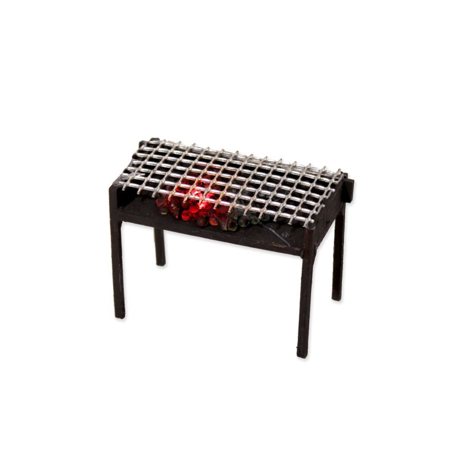 GRIGLIA CON LUCE LED 3.5V PER PRESEPE O MODELLISMO