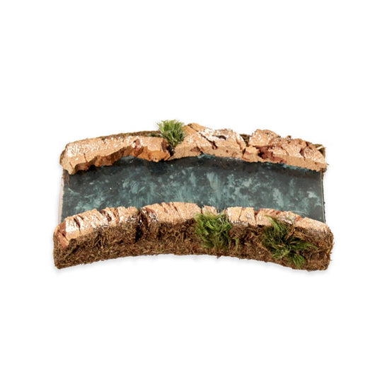 FIUME SCONTORNATO DIRITTO PER PRESEPI E MODELLISMO